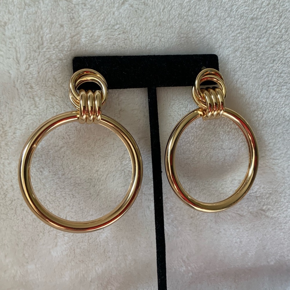 Express Interlocking Circle Hoop Earrings - image 7